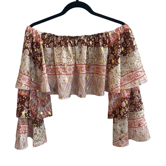 New! Mare Mare x Anthropologie crop blouse S - Picture 5 of 12
